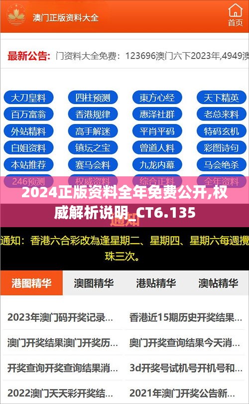 2024年正版資料免費(fèi)大全公開，揭秘！2024年正版資料免費(fèi)公開大放送
